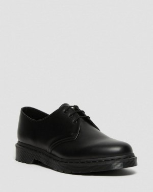 Black Doctor Martens 1461 Mono Smooth Leather Oxford Shoes (Smooth Leather) | JO78-E7XL