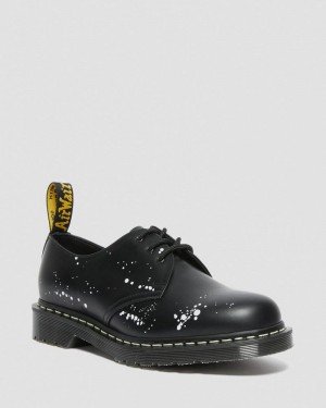 Black Doctor Martens 1461 Neighborhood Smooth Leather Oxford Shoes (Smooth Leather) | RK14-O8UX