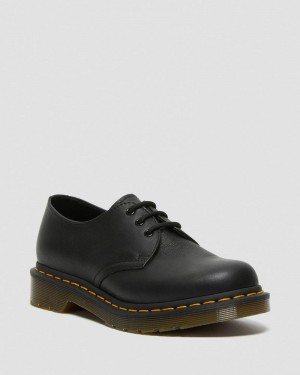 Black Doctor Martens 1461 - Virginia Leather Oxford Shoes (Virginia) | HM81-P1WX