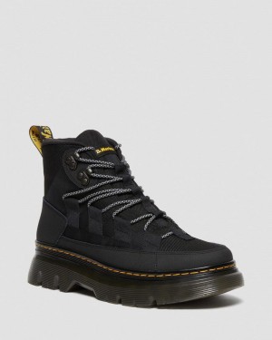 Black Doctor Martens Boury Leather Casual Boots (Ajax+Extra Tough 50/50) | UT28-W3WT