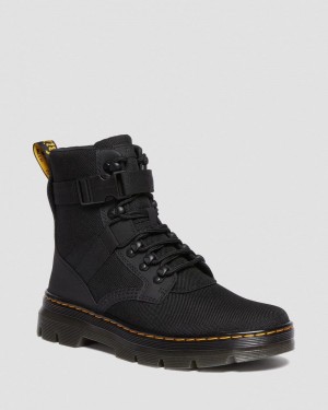 Black Doctor Martens Combs Tech II Extra Tough Utility Boots (Ajax+Extra Tough 50/50) | JE73-G2JT