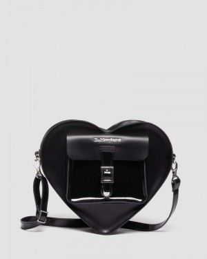 Black Doctor Martens Heart Shaped Leather Backpack (Kiev) | VM61-S2CW