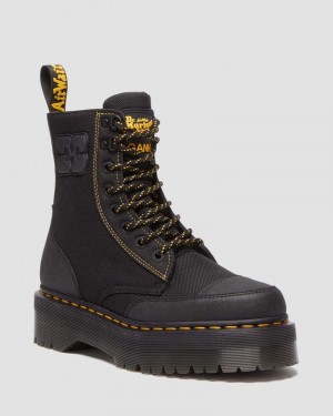 Black Doctor Martens Jadon Boot Ganni Extra Tough Platforms | VC99-H8AM