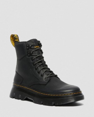 Black Doctor Martens Tarik Wyoming Leather Utility Boots (Wyoming) | NI04-X6XP