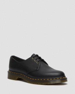 Black Doctor Martens Vegan 1461 Felix Oxford Shoes (Felix Rub Off) | XJ87-Z8ZS