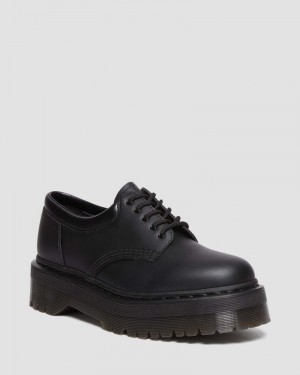 Black Doctor Martens Vegan 8053 Felix Platform Casual Shoes (Felix Rub Off) | LU94-Y2KH