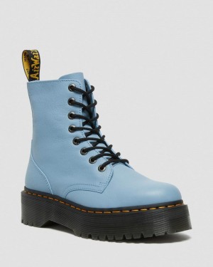 Blue Doctor Martens Jadon III Boot Pisa Leather Platforms (Pisa) | EJ42-B0DP