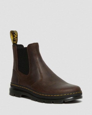 Brown Doctor Martens Embury Crazy Horse Leather Casual Boots (Crazy Horse) | HR88-U3SL