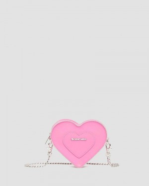 Fondant Pink Doctor Martens Mini Heart Shaped Leather Bag (Kiev) | NW26-M9FH