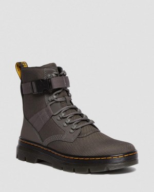 Gunmetal Doctor Martens Combs Tech II Extra Tough Utility Boots (Ajax+Extra Tough 50/50) | KO66-G1DK