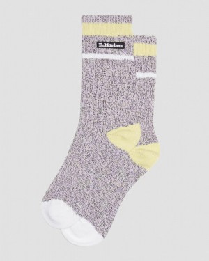 Lilac Doctor Martens Marl Organic Socks (Cotton Blend) | JK25-U9FR