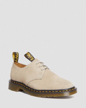 Milkshake Doctor Martens 1461 Engineered Garments Suede Oxford Shoes (Suede) | RJ62-J2VF