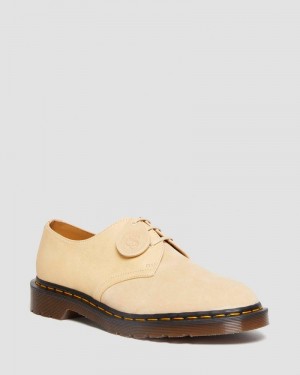 Mustard Doctor Martens 1461 Made in England Suede Oxford Shoes (Reverse Grain Suede) | ME12-O7MP