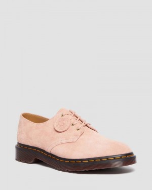 Peach Beige Doctor Martens Smiths Suede Dress Shoes (Desert Oasis Suede) | LD55-B8NH