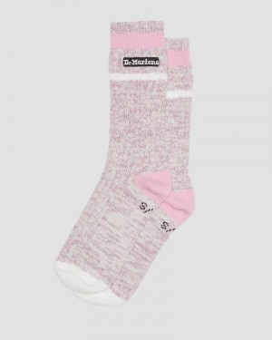 Pink Doctor Martens Marl Organic Socks (Cotton Blend) | PM44-R5UR