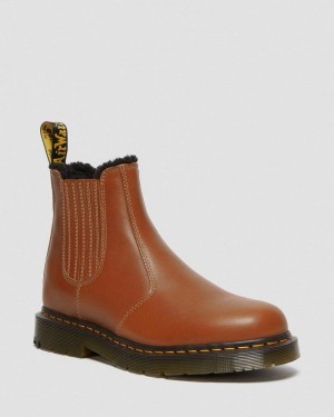 TAN Doctor Martens 2976 DM's Wintergrip Leather Chelsea Boots (Blizzard Wp) | PB49-T6GS