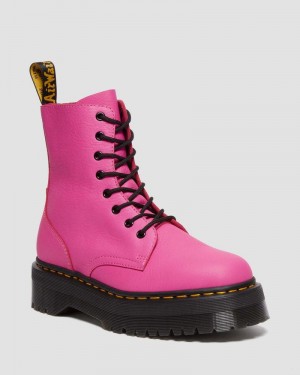 Thrift Pink Doctor Martens Jadon III Boot Pisa Leather Platforms (Pisa) | GV17-C5IM