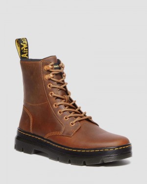 Warm Tan Doctor Martens Combs Pull Up Leather Casual Boots (Archive Pull Up) | DO86-I7PS