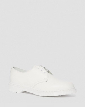 White Doctor Martens 1461 Mono Smooth Leather Oxford Shoes (Smooth Leather) | YQ39-P5VT