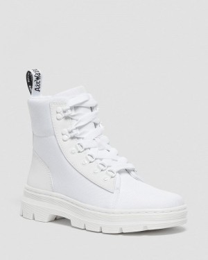 White Doctor Martens Combs - Poly Casual Boots (Ajax+Extra Tough Poly) | KA13-N4GZ