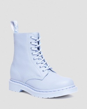 Zen Blue Doctor Martens 1460 Pascal - Mono Lace Up Boots (Virginia) | ZF31-A5WU