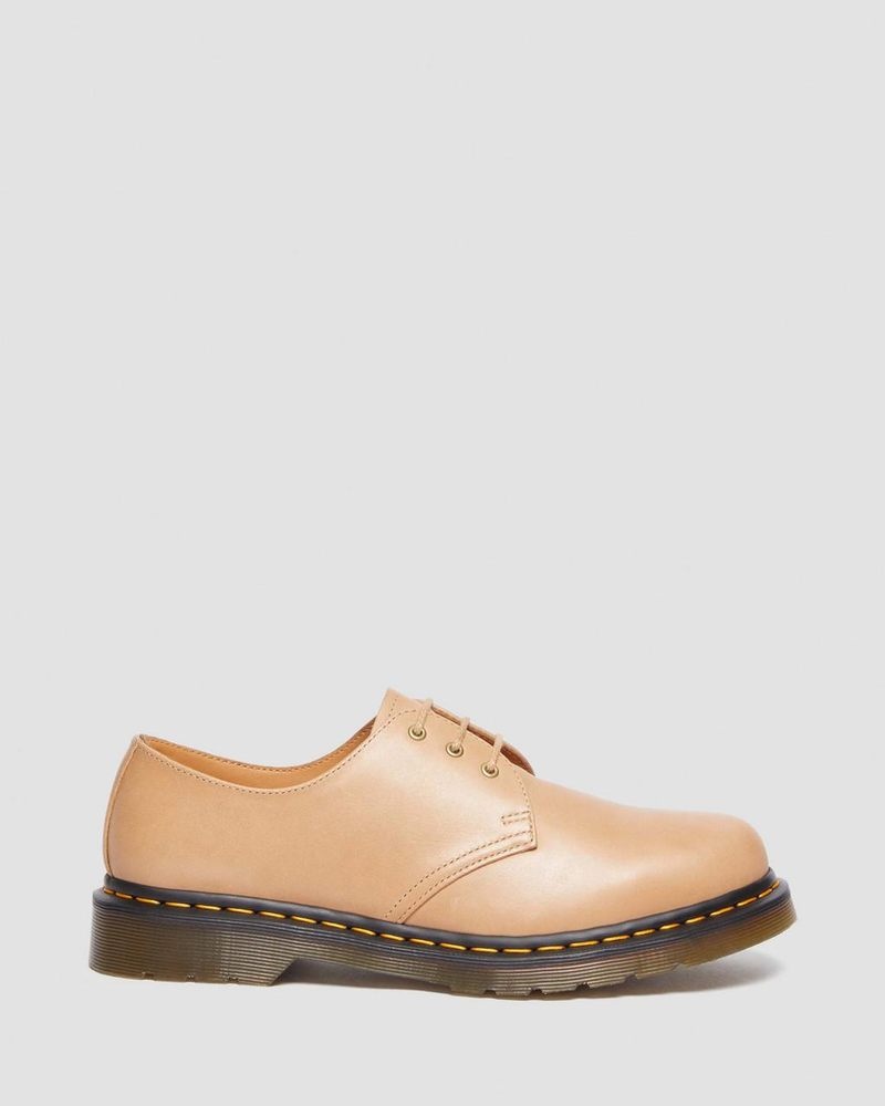 Beige Doctor Martens 1461 Carrara Leather Oxford Shoes (Carrara) | JS08-O3FJ