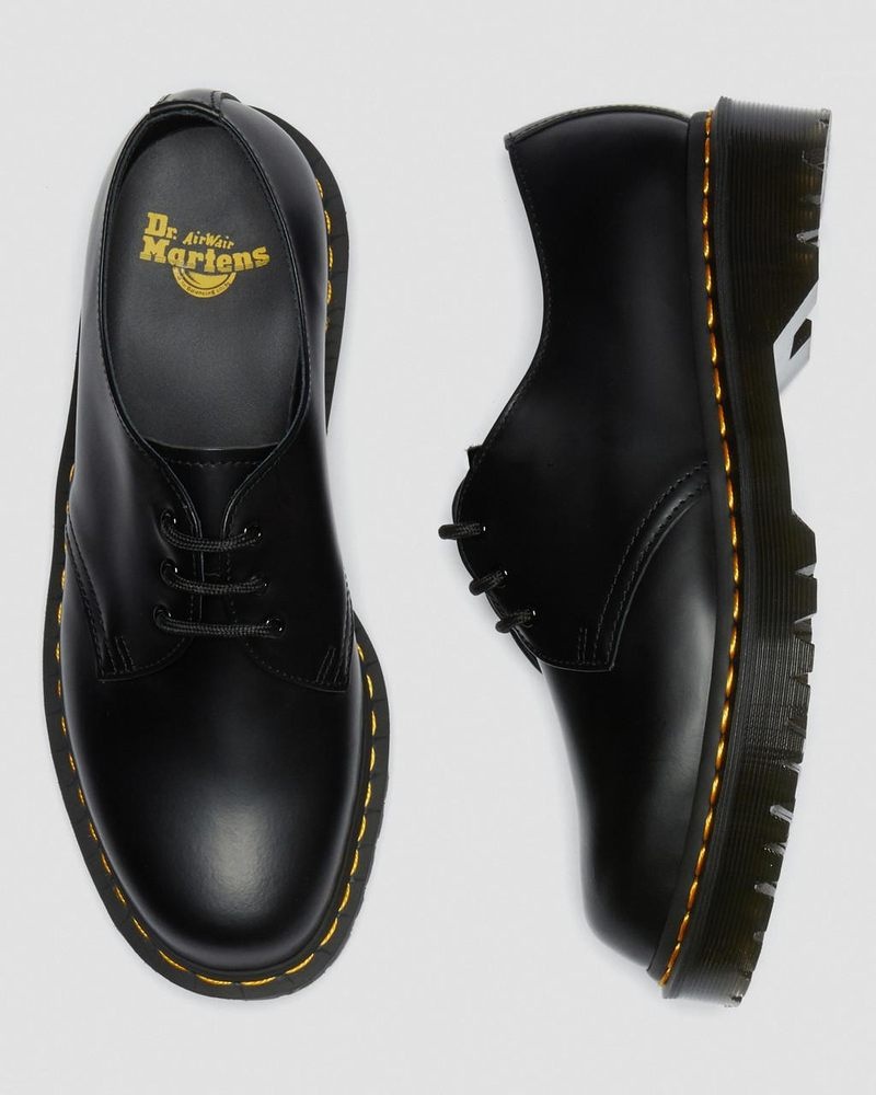 Black Doctor Martens 1461 Bex Smooth Leather Oxford Shoes (Smooth Leather) | BC30-T1OR