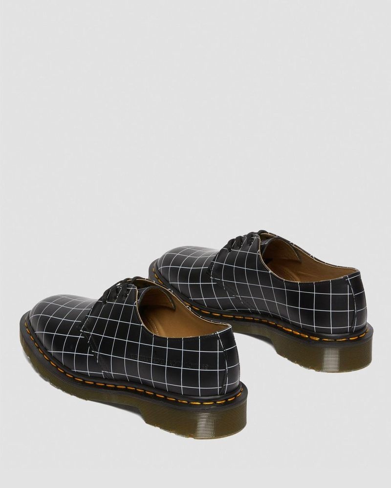 Black Doctor Martens 1461 Undercover Made in England Leather Oxford Shoes (Smooth Leather) | EX52-Q9IE