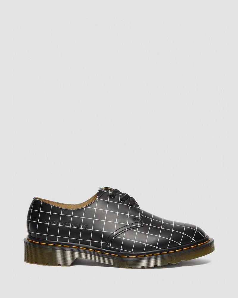 Black Doctor Martens 1461 Undercover Made in England Leather Oxford Shoes (Smooth Leather) | EX52-Q9IE