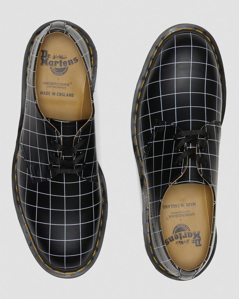 Black Doctor Martens 1461 Undercover Made in England Leather Oxford Shoes (Smooth Leather) | EX52-Q9IE