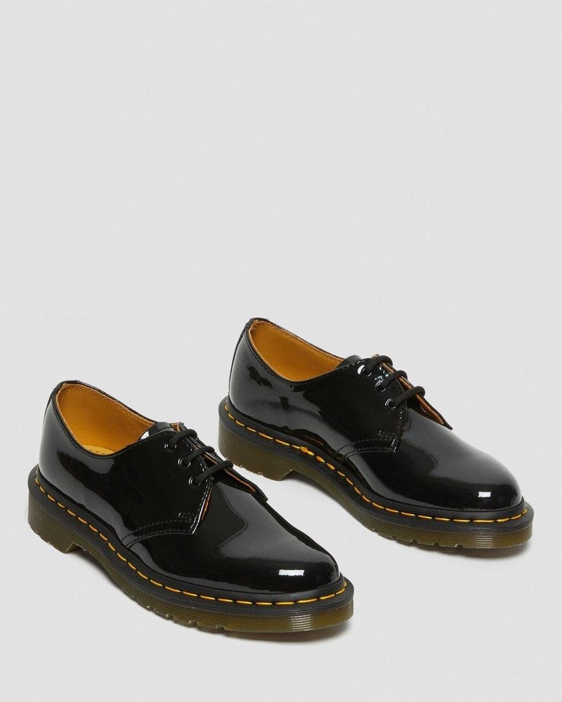 Black Doctor Martens 1461 - Patent Leather Oxford Shoes (Patent Leather) | SS50-M5RE