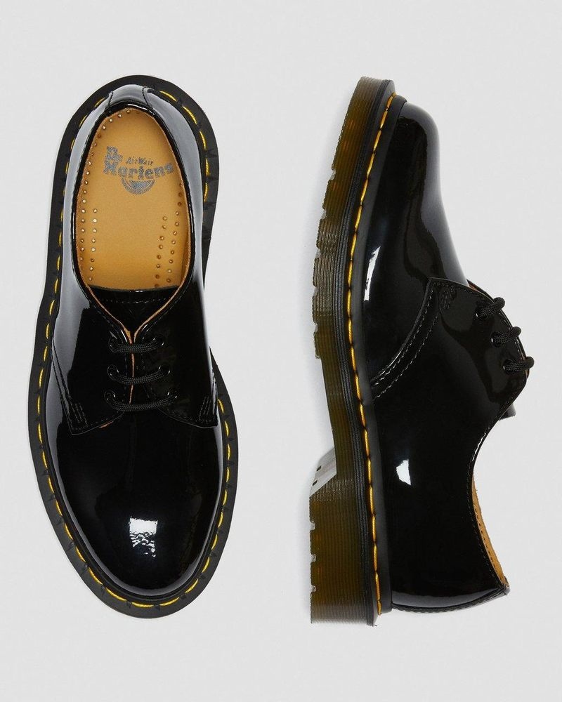 Black Doctor Martens 1461 - Patent Leather Oxford Shoes (Patent Leather) | SS50-M5RE