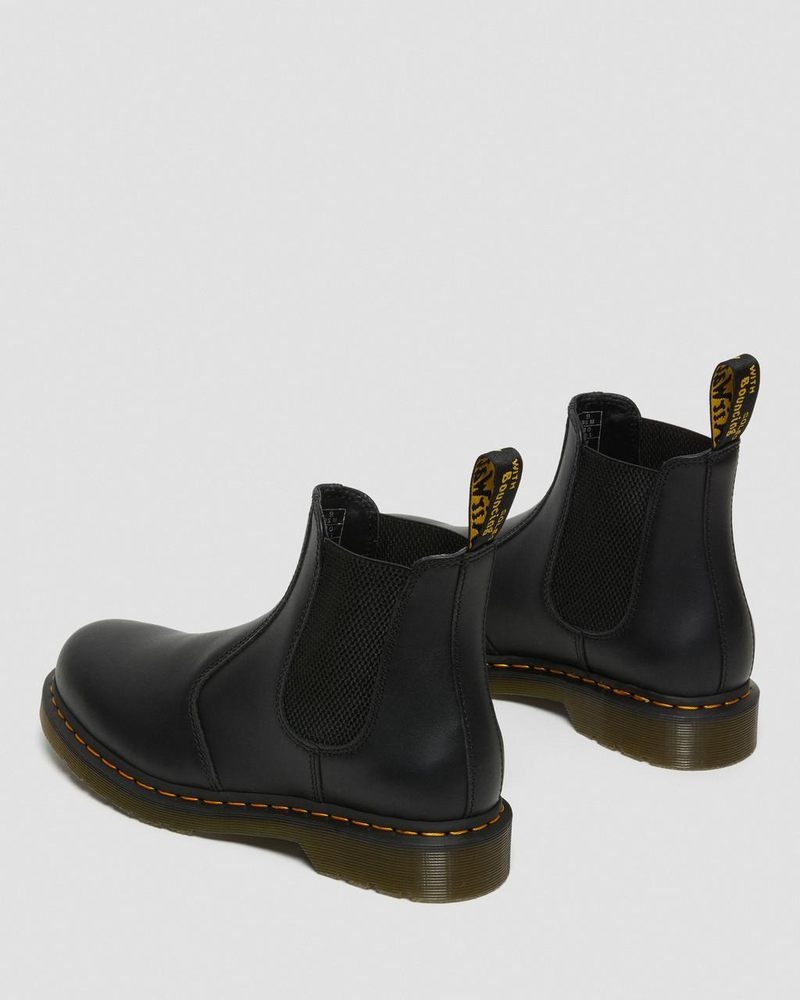 Black Doctor Martens 2976 Nappa Leather Chelsea Boots (Nappa Leather) | UZ05-A0RG