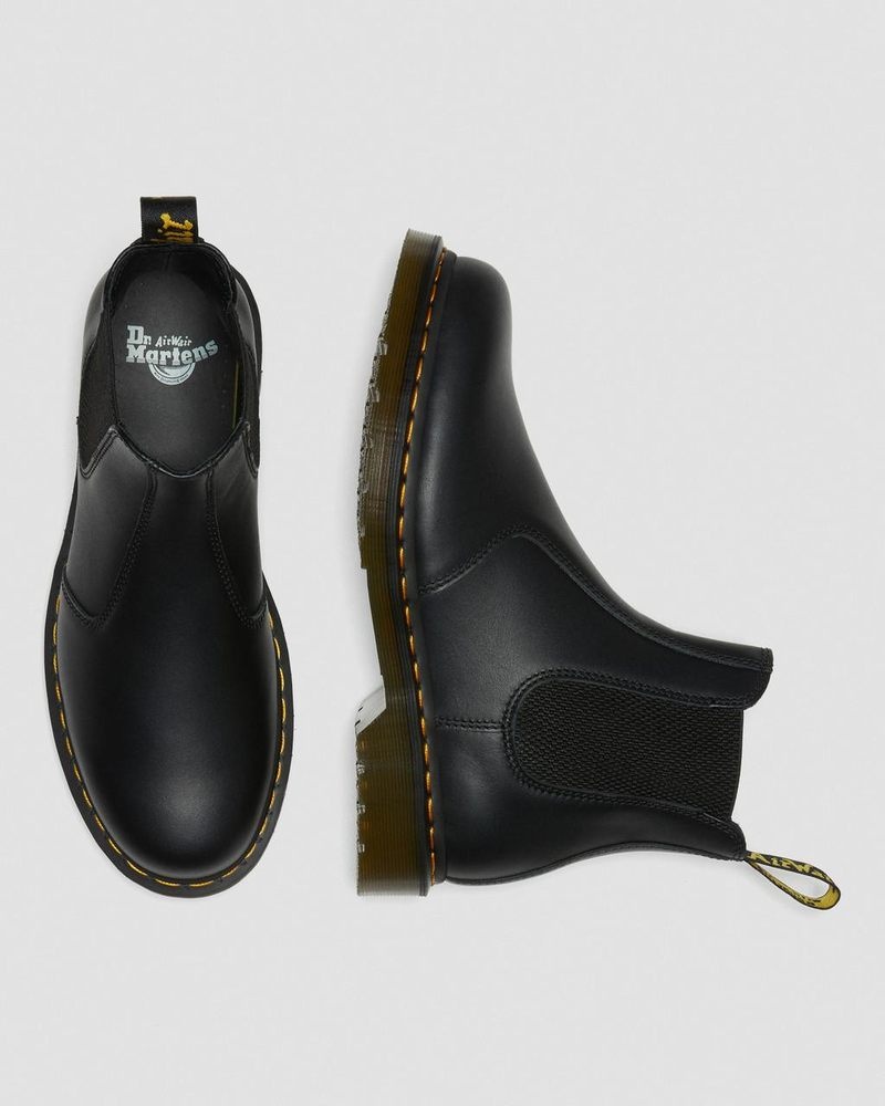 Black Doctor Martens 2976 Nappa Leather Chelsea Boots (Nappa Leather) | XQ84-F7SR