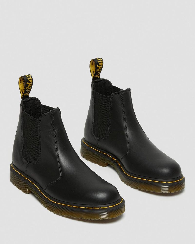 Black Doctor Martens 2976 Slip Resistant Leather Chelsea Boots (Industrial Full Grain) | EF65-Y1HP