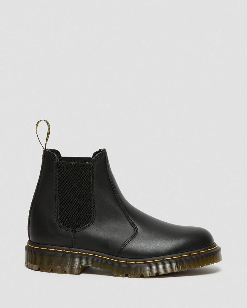 Black Doctor Martens 2976 Slip Resistant Leather Chelsea Boots (Industrial Full Grain) | EF65-Y1HP