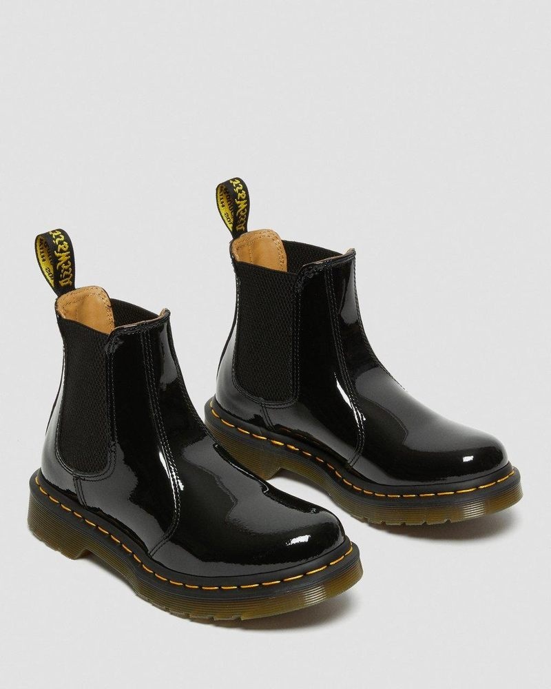 Black Doctor Martens 2976 - Patent Leather Chelsea Boots (Patent Leather) | NX84-I9LF