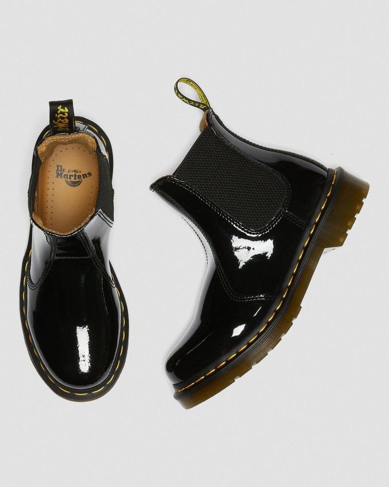 Black Doctor Martens 2976 - Patent Leather Chelsea Boots (Patent Leather) | NX84-I9LF