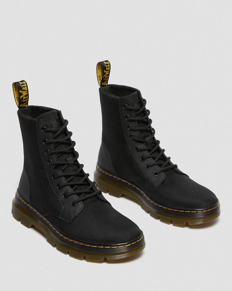 Black Doctor Martens Combs Poly Casual Boots (Extra Tough Poly+Rubbery) | AH97-G7JG