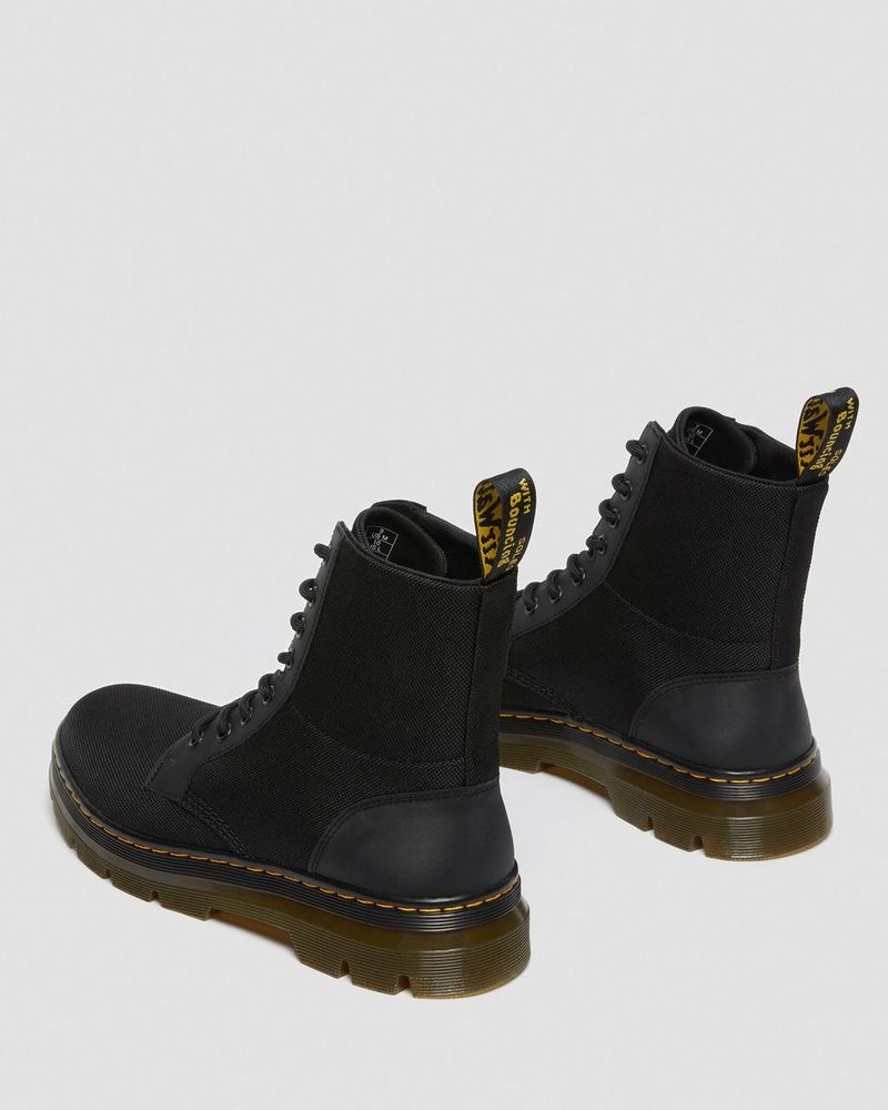 Black Doctor Martens Combs Poly Casual Boots (Extra Tough Poly+Rubbery) | AH97-G7JG