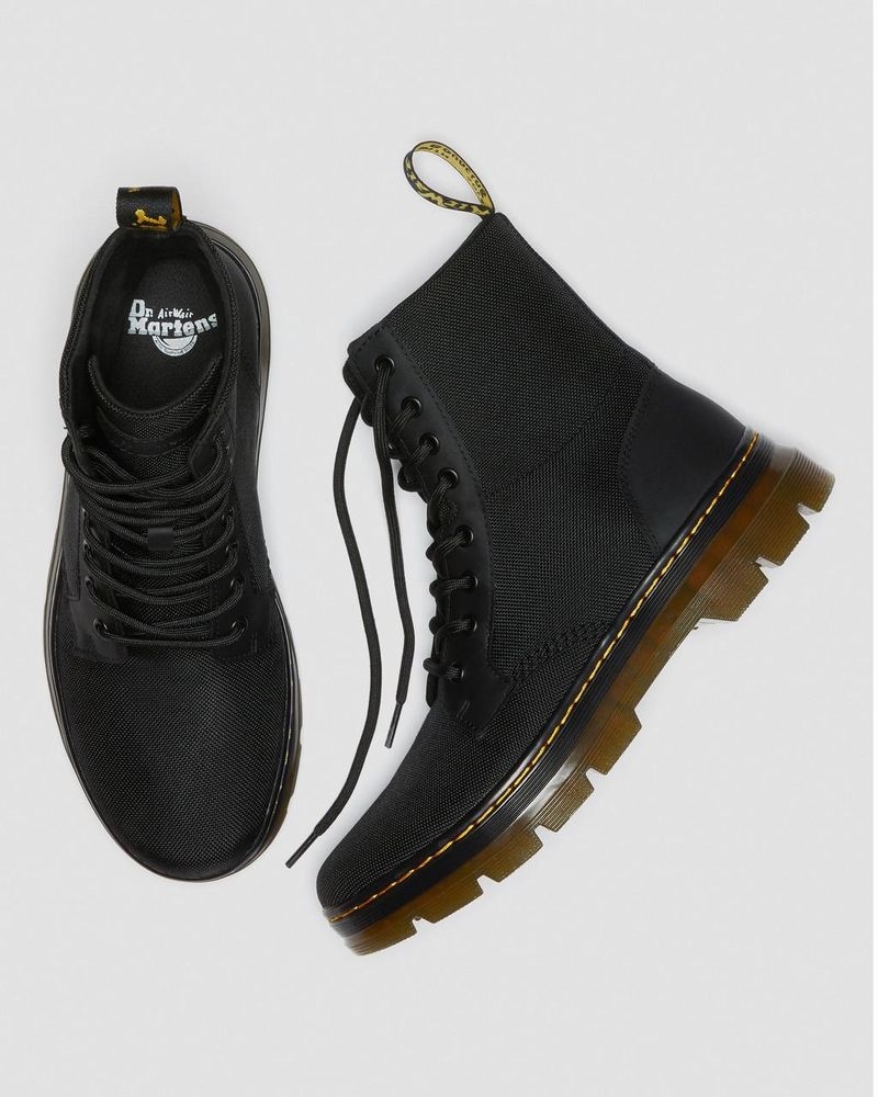 Black Doctor Martens Combs Poly Casual Boots (Extra Tough Poly+Rubbery) | AH97-G7JG