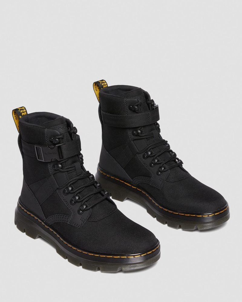 Black Doctor Martens Combs Tech II Extra Tough Utility Boots (Ajax+Extra Tough 50/50) | GO78-W3SN