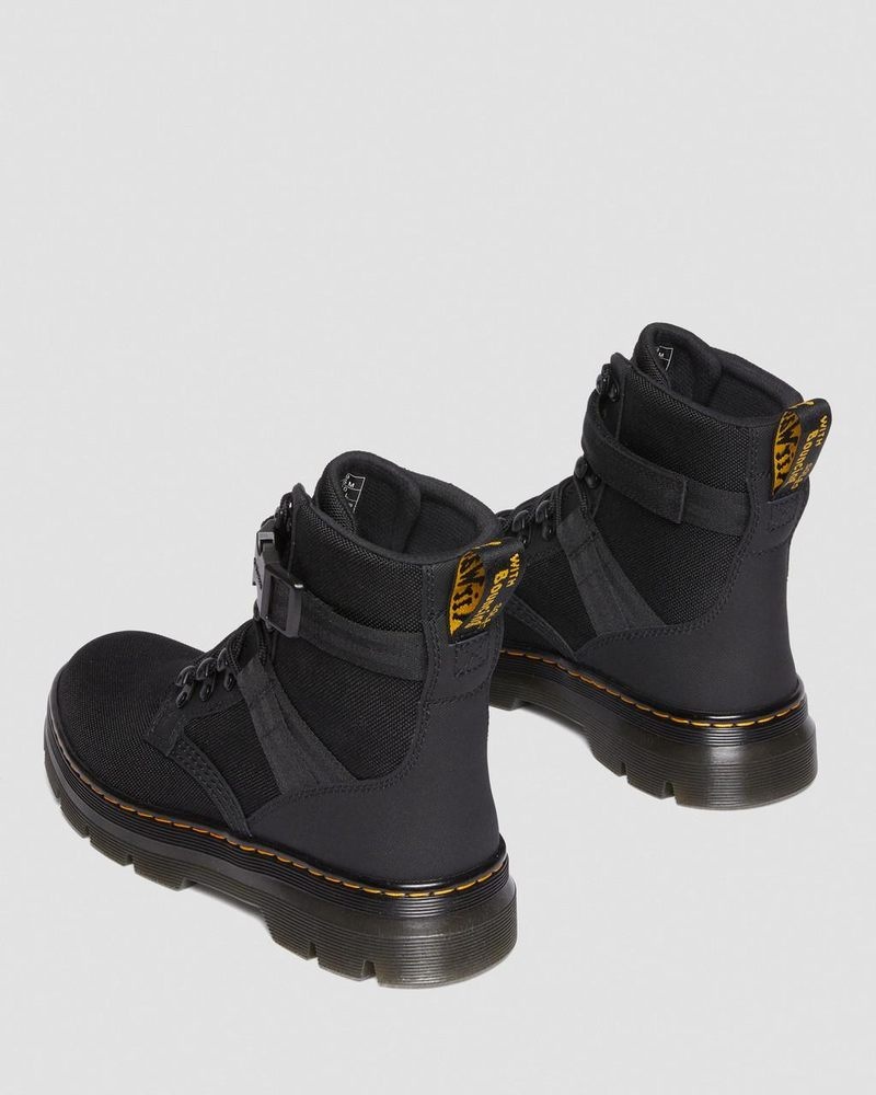 Black Doctor Martens Combs Tech II Extra Tough Utility Boots (Ajax+Extra Tough 50/50) | GO78-W3SN