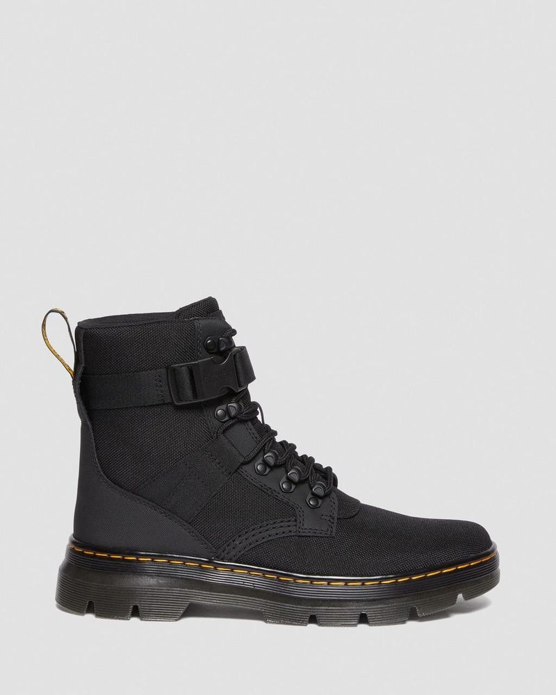 Black Doctor Martens Combs Tech II Extra Tough Utility Boots (Ajax+Extra Tough 50/50) | GO78-W3SN