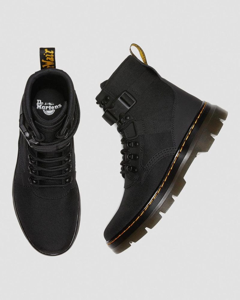 Black Doctor Martens Combs Tech II Extra Tough Utility Boots (Ajax+Extra Tough 50/50) | GO78-W3SN