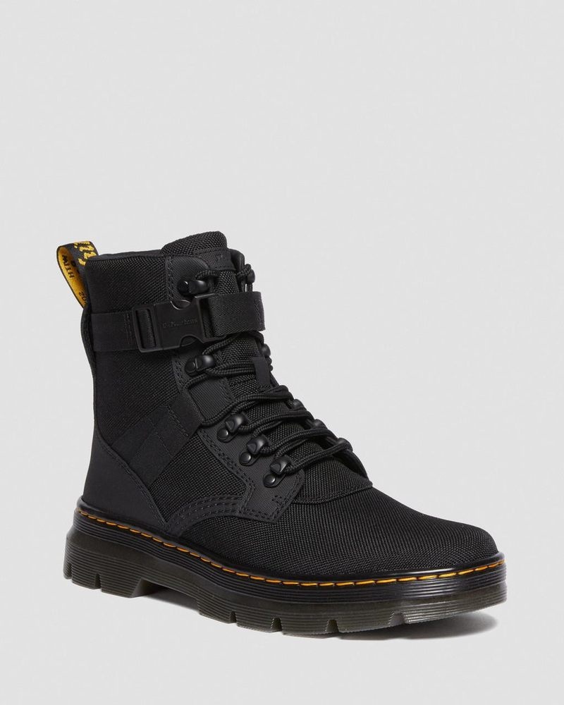 Black Doctor Martens Combs Tech II Extra Tough Utility Boots (Ajax+Extra Tough 50/50) | GO78-W3SN