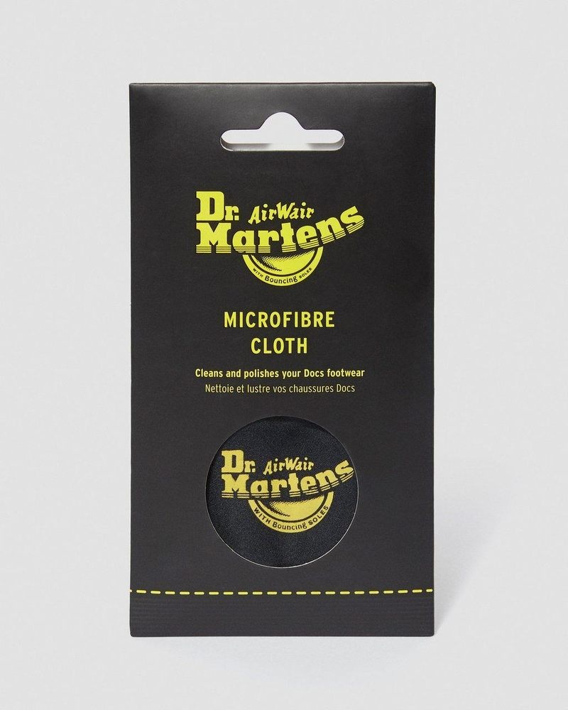 Black Doctor Martens Microfiber Shoe Cloth | HY90-U5JI