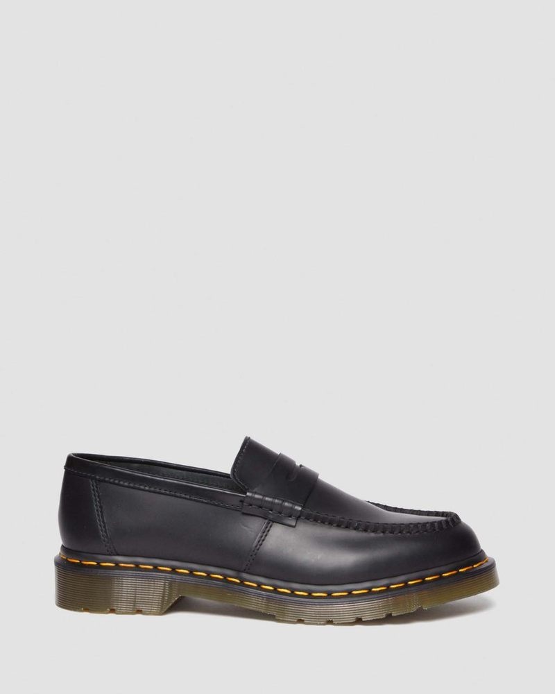 Black Doctor Martens Penton Smooth Leather Loafers (Smooth Leather) | FJ77-Y0EM