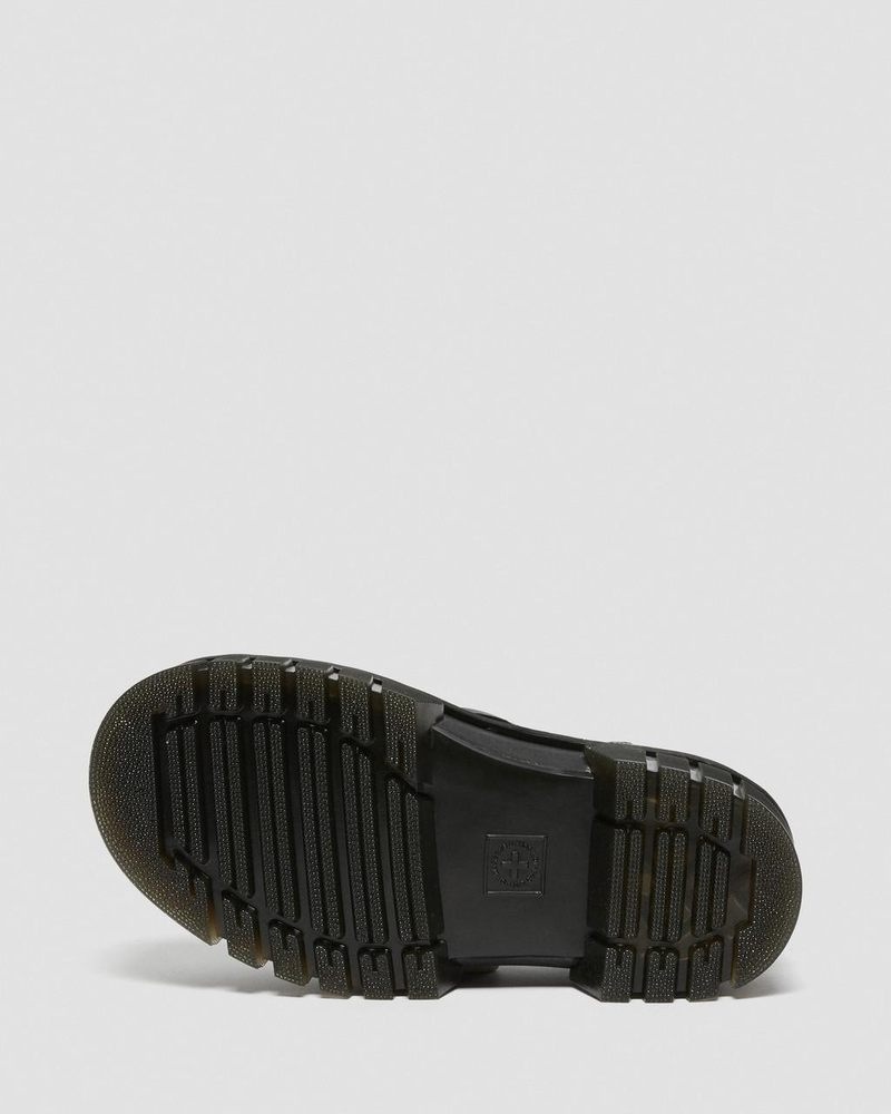 Black Doctor Martens Ricki Nappa Lux Leather 3-Strap Sandals (Nappa Lux) | TN93-L8SS