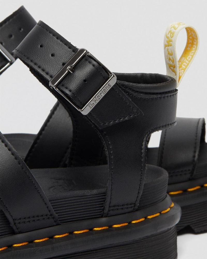 Black Doctor Martens Vegan Blaire - Felix Gladiator Sandals (Felix Rub Off) | ZK98-T9UN